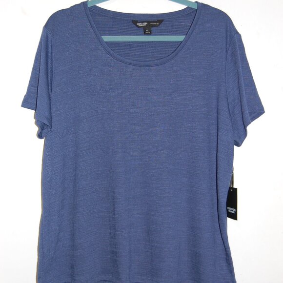 NWT, Vera Wang, blue Modern Tee - Picture 1 of 8